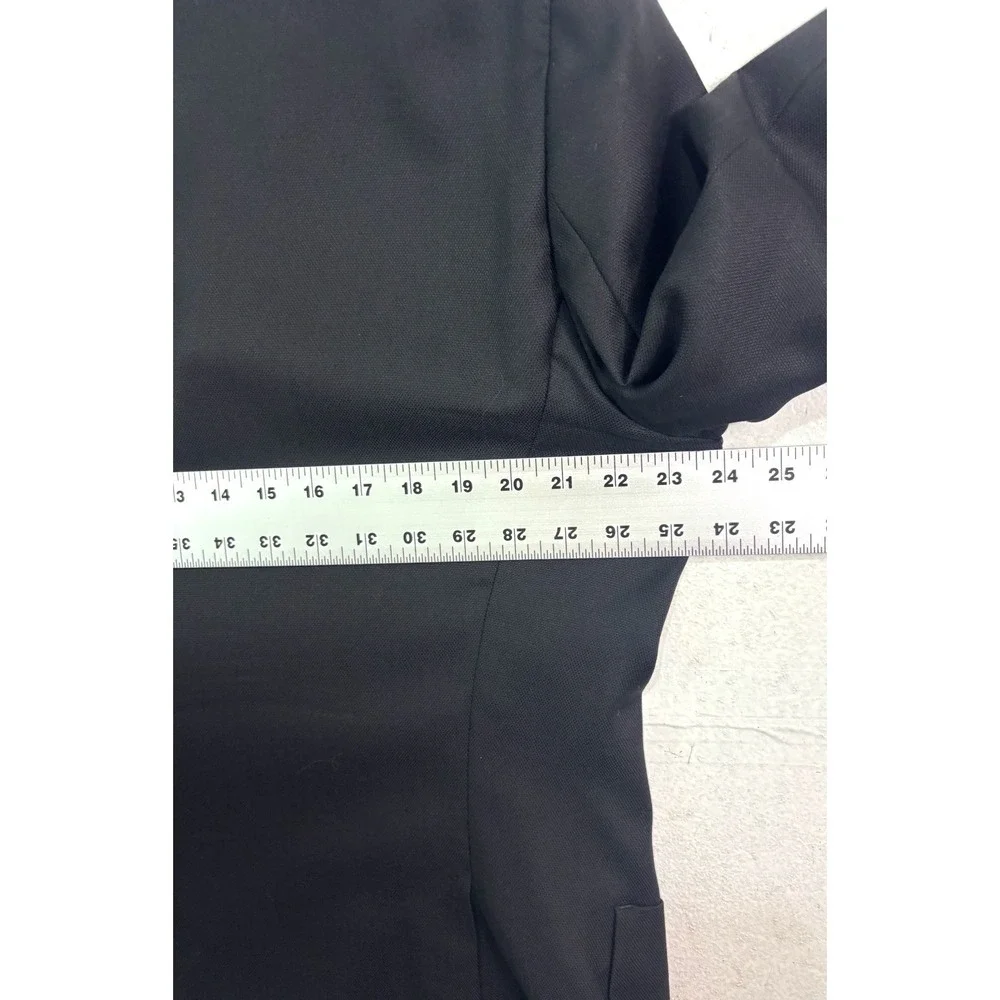Hugo Boss 46R Black Raye7 Hopsack Blazer Jacket Sport‎ Suit Coat Extra Slim Fit